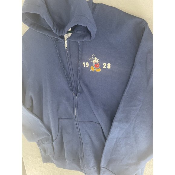 Disney Hoodie Full Zip Mens Large Fleece Double Disneyland Graphic Sweater - Picture 6 of 13